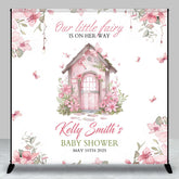 Lofaris Custom Our Fairy Floral House Baby Shower Backdrop